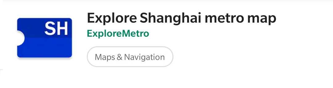 Explore Shanghai Metro map